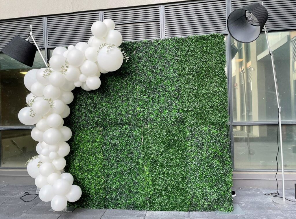 affordable green flower wall rental st. catharines