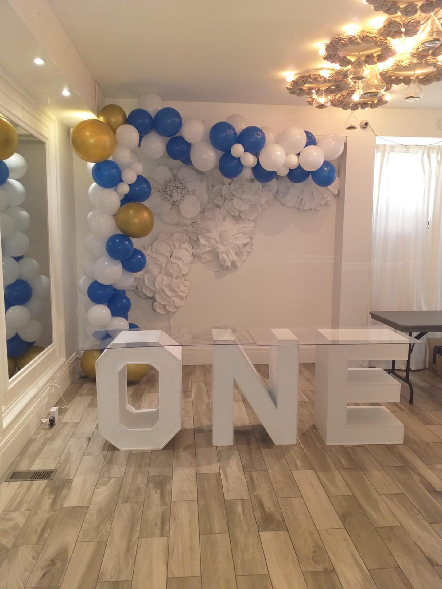 Birthday Niagara Falls Marquee Table Block Letters Rental