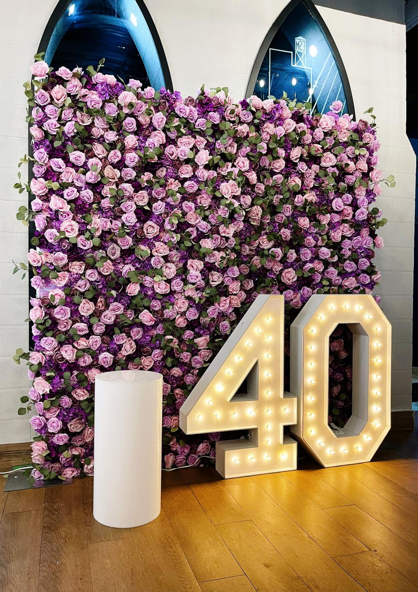 Birthday Stoney Creek Flower Wall Rental