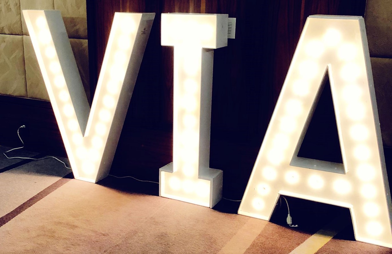 Corporate Newmarket Marquee Letters with Lights