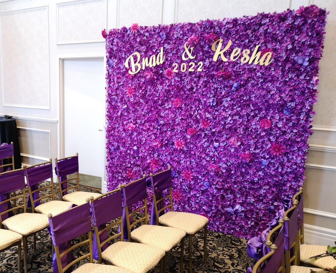 Wedding Aurora Flower Wall Company